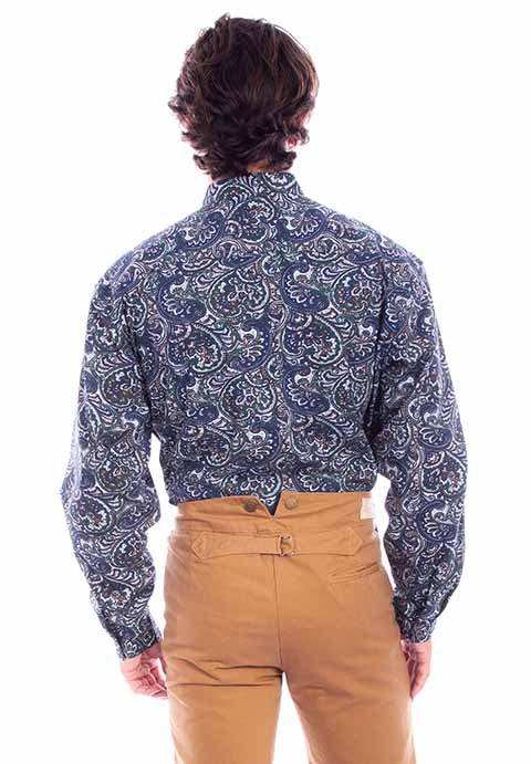 Scully Leather Rangewear Green Paisley Button Up Shirt - Scully Leather - Flyclothing LLC