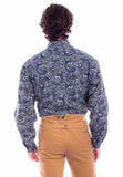 Scully Leather Rangewear Green Paisley Button Up Shirt - Scully Leather