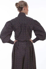 Scully NAVY CALICO PRINT BLOUSE - Scully Leather - Flyclothing LLC