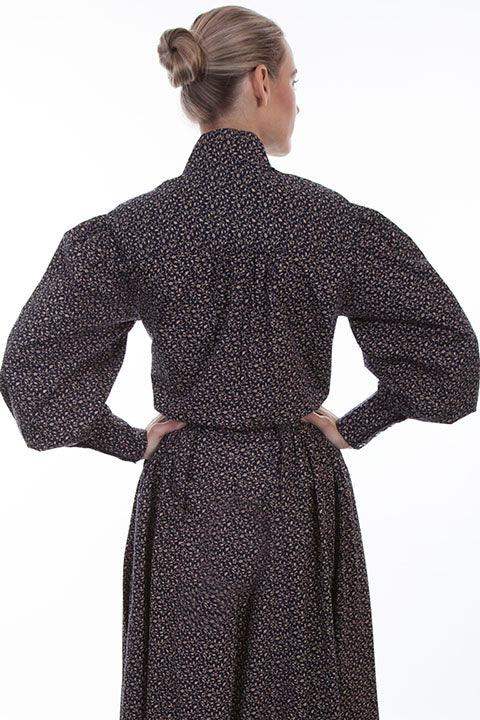 Scully NAVY CALICO PRINT BLOUSE - Scully Leather - Flyclothing LLC