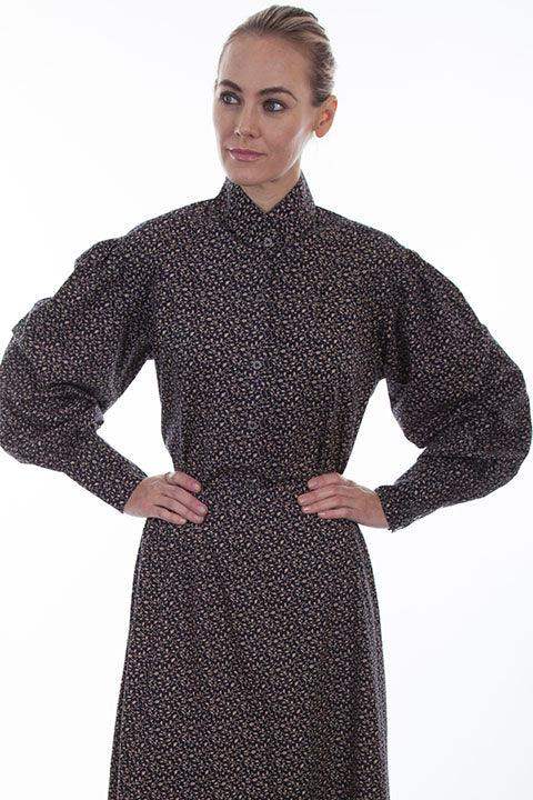 Scully NAVY CALICO PRINT BLOUSE - Scully Leather - Flyclothing LLC