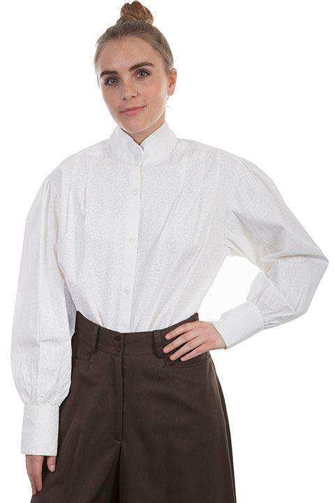 Scully WHITE LADIES PRINT BLOUSE - Scully Leather - Flyclothing LLC