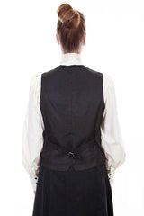 Scully TEAL LADIES PAISLEY VEST - Scully Leather