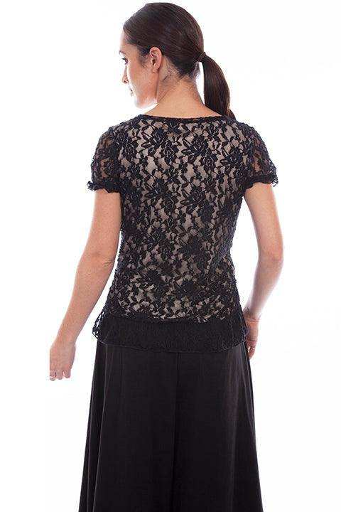 Scully BLACK LACE CORSET - Scully Leather - Flyclothing LLC