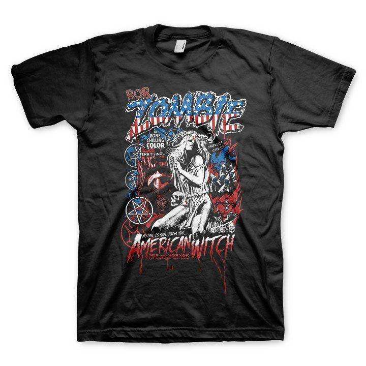 Rob Zombie American Witch Mens T-Shirt - Rob Zombie - Flyclothing LLC