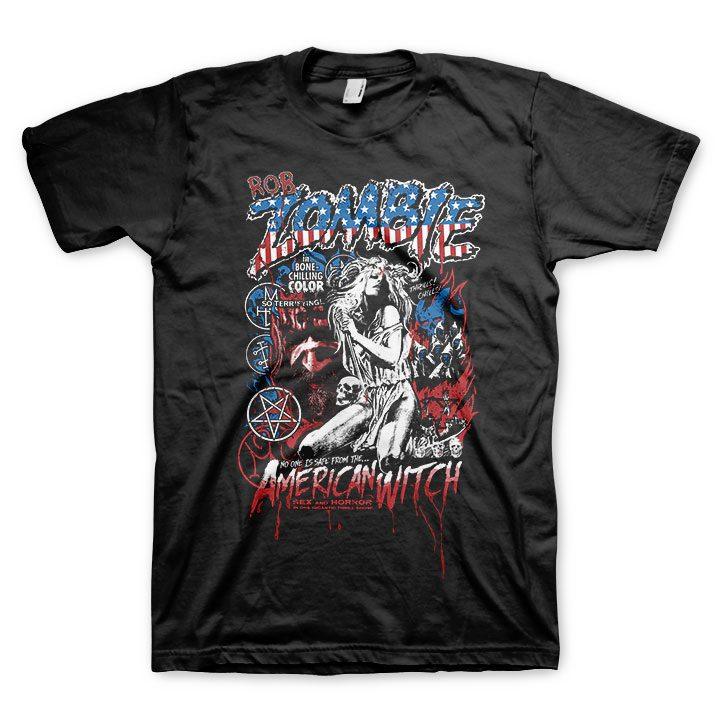 Rob Zombie American Witch Mens T-Shirt - Flyclothing LLC