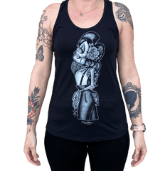 Dave Sanchez Rosie Women's Racerback T-Shirt - Lowbrow Art Company