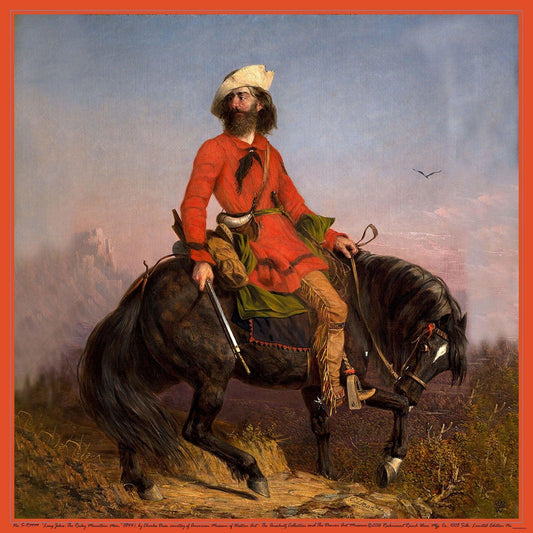 Limited-Edition Rocky Mountain Man Silk Scarf by Charles Deas - Rockmount Clothing