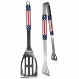 Stars & Stripes 2 pc Steel BBQ Tool Set - Siskiyou Buckle