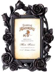 The Vault Rose & Vine Photo Frame 6x4" Black - Flyclothing LLC