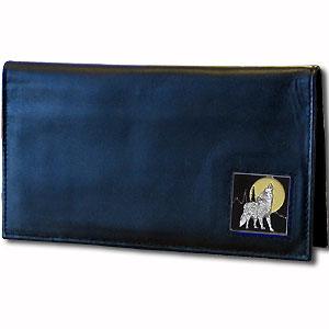 Checkbook Cover - Howling Wolf - Flyclothing LLC