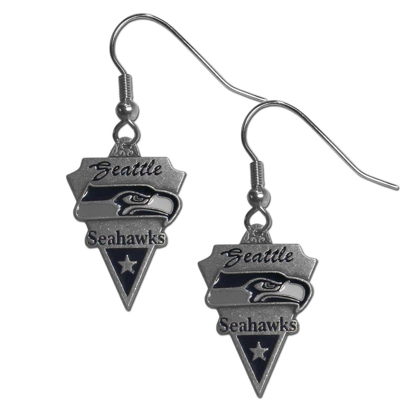 Seattle Seahawks Classic Dangle Earrings - Siskiyou Buckle - Flyclothing LLC