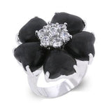 Black Heart Clover Ring - JGI