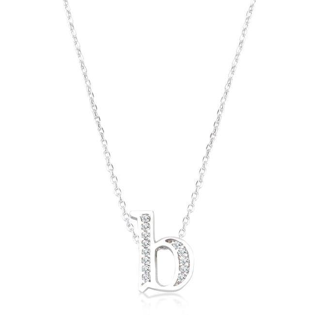 Pave Initial B Pendant - JGI