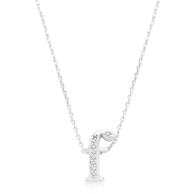 Pave Initial F Pendant - JGI