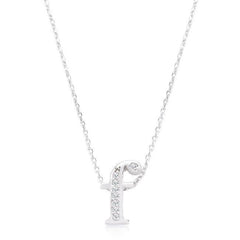 Pave Initial F Pendant - JGI