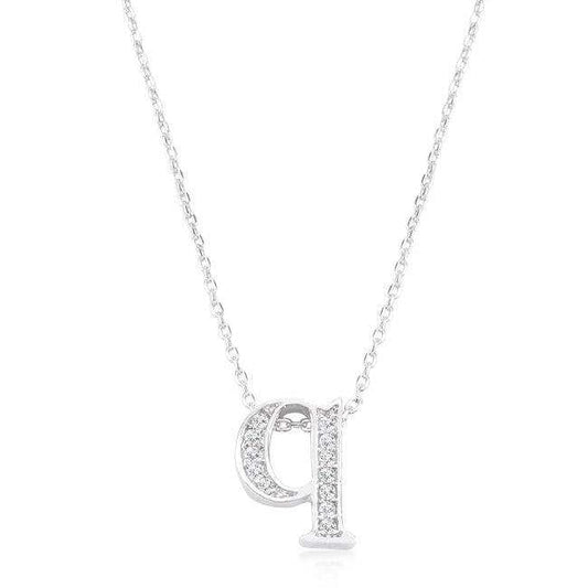 Pave Initial Q Pendant - JGI - Flyclothing LLC