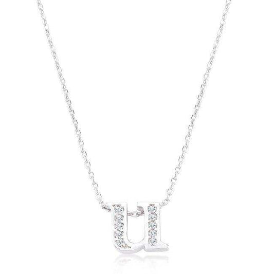Pave Initial U Pendant - JGI - Flyclothing LLC