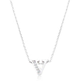 Pave Initial V Pendant - JGI - Flyclothing LLC