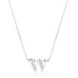 Pave Initial W Pendant - JGI
