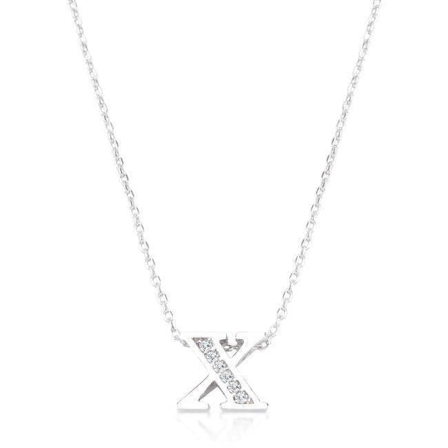 Pave Initial X Pendant - JGI - Flyclothing LLC