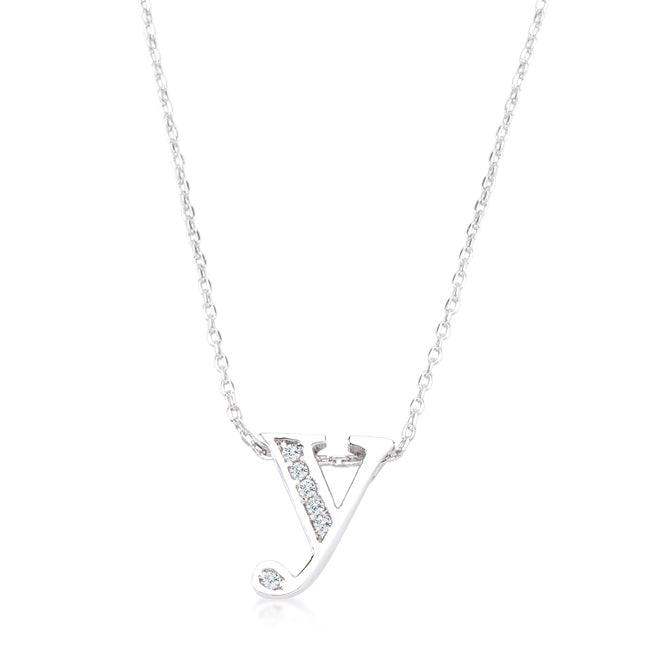 Pave Initial Y Pendant - JGI - Flyclothing LLC