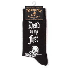 Alchemy Gothic Dead On My Feet Socks - Flyclothing LLC