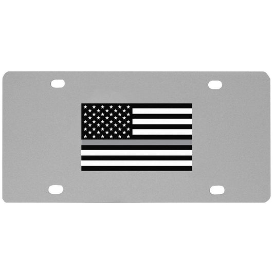 Thin Gray Line Veterans Flag License Plate Wall Plaque - Flyclothing LLC