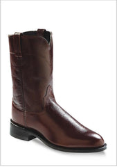 Old West Antique Brown Mens Roper Toe Boots - Flyclothing LLC