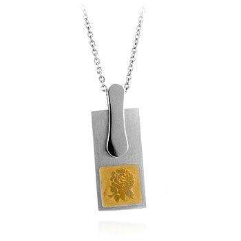 Stainless Steel Floral Silhouette Pendant - JGI - Flyclothing LLC
