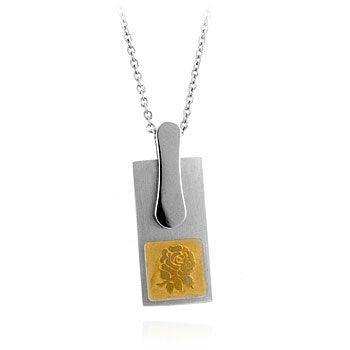 Stainless Steel Floral Silhouette Pendant - JGI - Flyclothing LLC