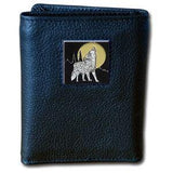 Tri-fold Wallet - Howling Wolf - Siskiyou Buckle