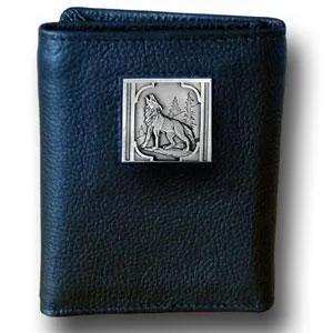 Tri-fold Wallet - Howling Wolf - Siskiyou Buckle - Flyclothing LLC