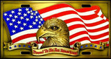 Proud To Be An American License Plate - Siskiyou Buckle