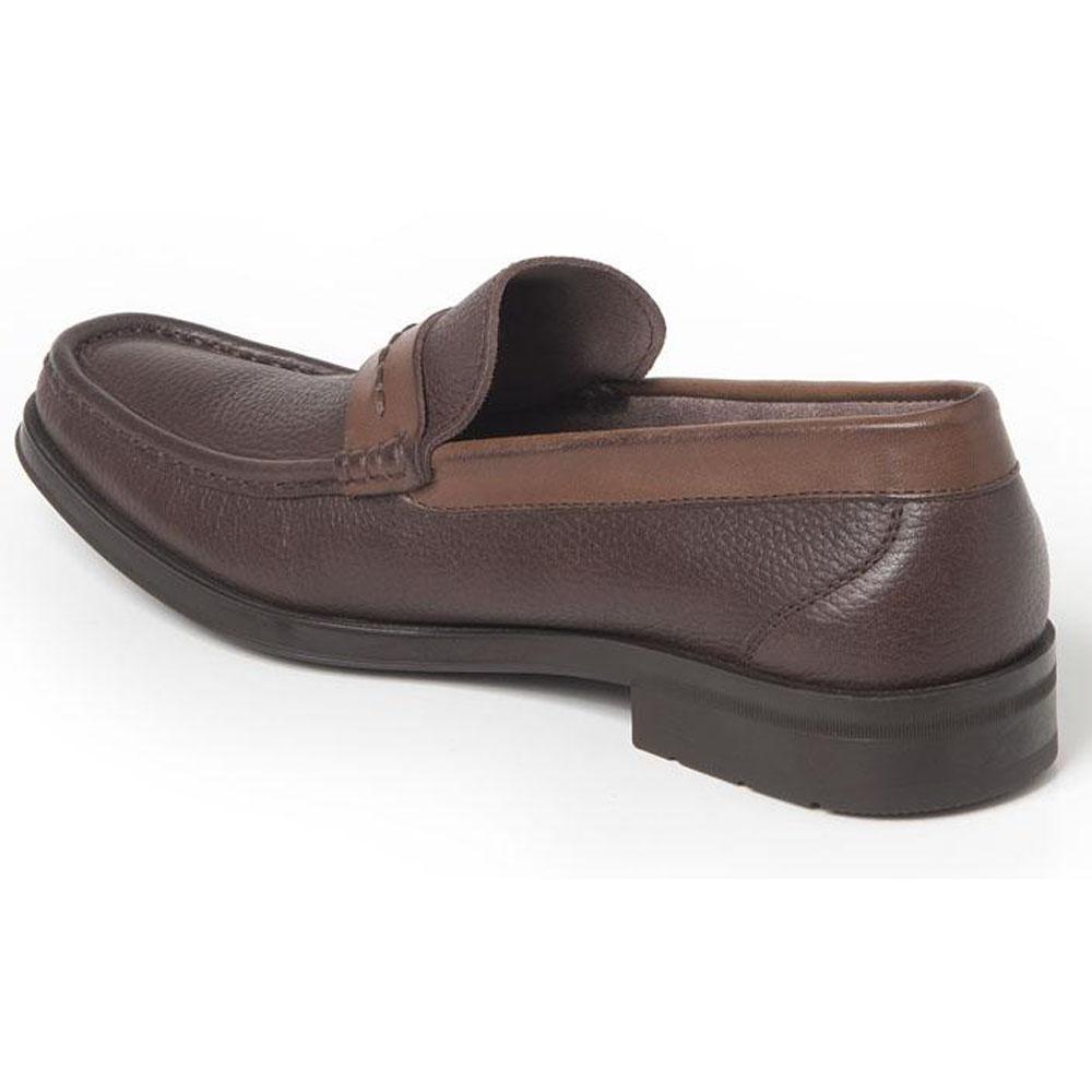 Sandro Moscoloni Duero Brown Leather Penny Loafer - Flyclothing LLC