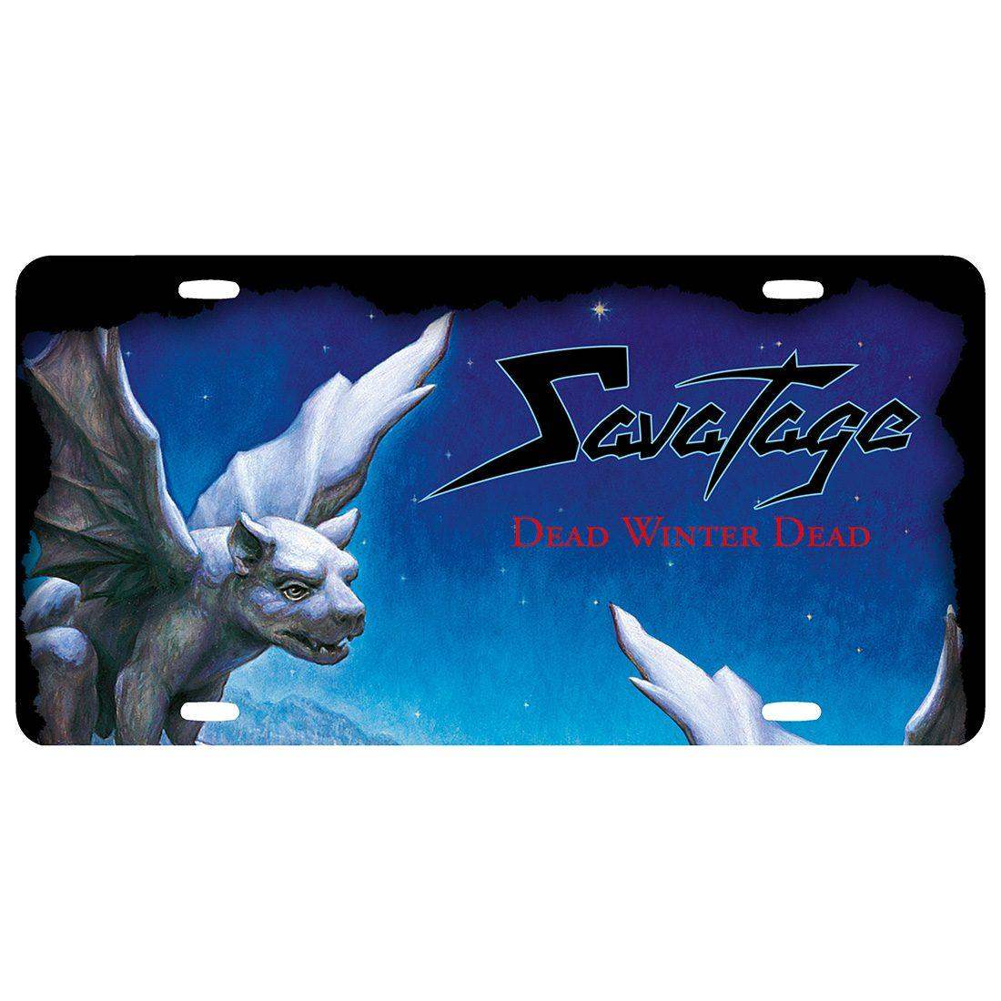 Savatage Dead Winter Dead License Plate - Savatage - Flyclothing LLC