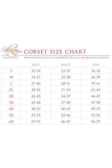 Daisy Corsets Lavish 3 PC Sheer Lace Witch Corset Costume