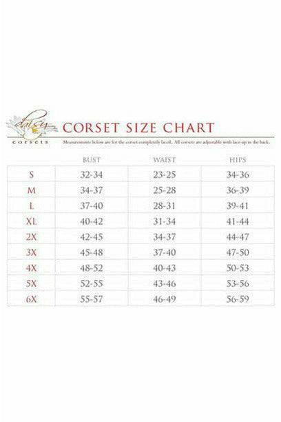 Daisy Corsets Top Drawer Mermaid Holo Steel Boned Mini Cincher