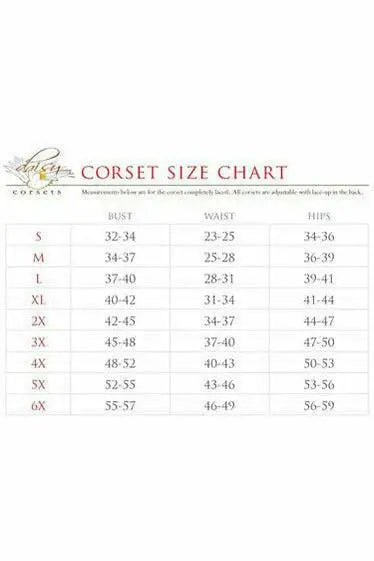 Daisy Corsets Lavish Wet Look Mini Cincher Corset w/Gold Chains - Daisy Corsets - Flyclothing LLC