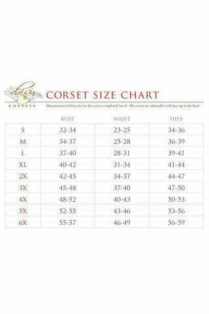 Daisy Corsets Blue/Teal Holo Lace-Up Skirt - Daisy Corsets - Flyclothing LLC