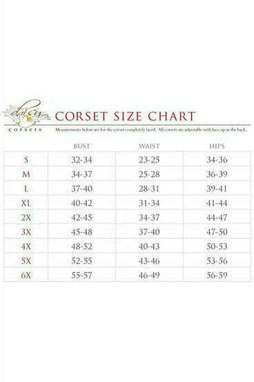 Daisy Corsets Lavish Black Sheer Lace Over Bust Corset - Daisy Corsets