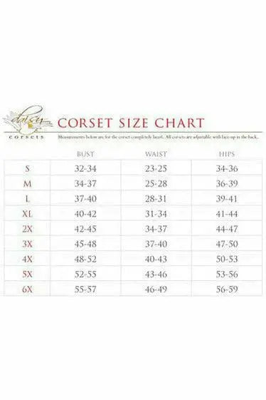Daisy Corsets Top Drawer Cherry Bomb Glitter Steel Boned Mini Cincher - Daisy Corsets - Flyclothing LLC