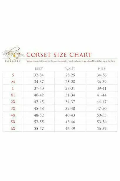 Daisy Corsets Lavish Red w/Black Lace Overlay Corset Belt Cincher - Daisy Corsets - Flyclothing LLC