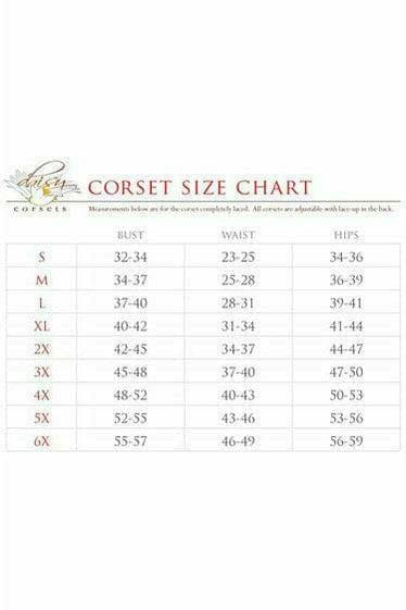 Daisy Corsets Lavish Black & White Diamond Satin Open Cup Waist Cincher - Daisy Corsets