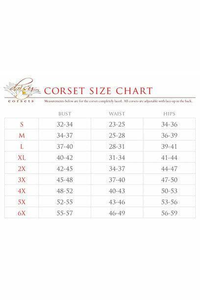 Lavish Red Lace Ruffled Underwire Cincher Corset - Daisy Corsets