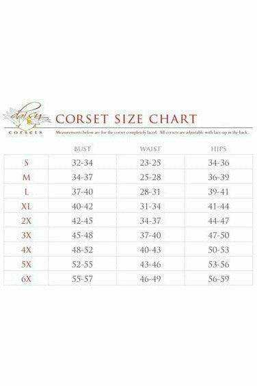 Daisy Corsets Top Drawer Blue/Purple Holo Steel Boned Underbust Corset - Daisy Corsets - Flyclothing LLC