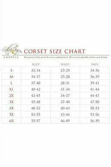 Daisy Corsets Lavish Wet Look Overbust Corset w/Gold Chains - Daisy Corsets - Flyclothing LLC