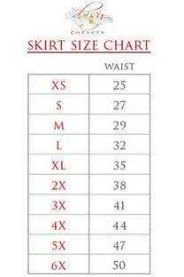 Daisy Corsets Black/White Diamond Print Stretch Lycra Skirt - Daisy Corsets - Flyclothing LLC