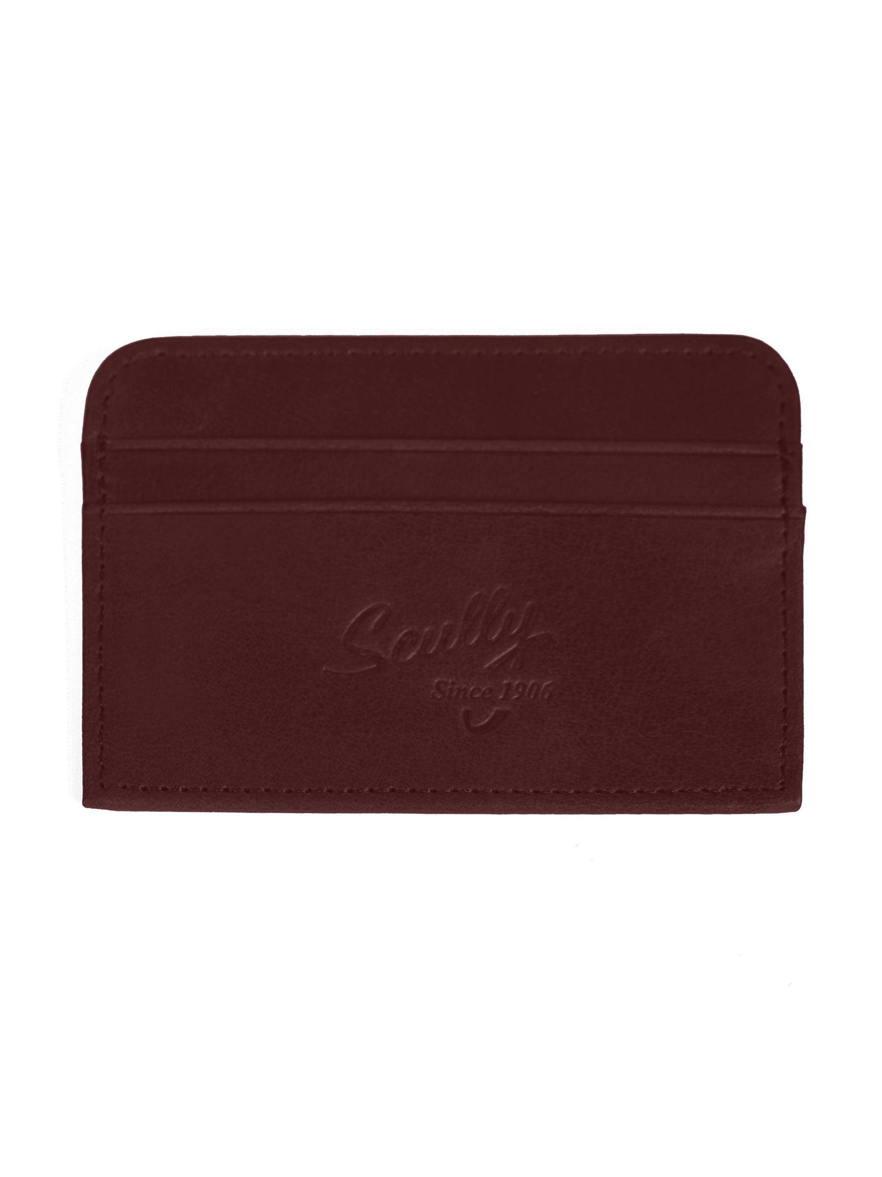 Scully CHOCOLATE CARD CASE - Scully Leather