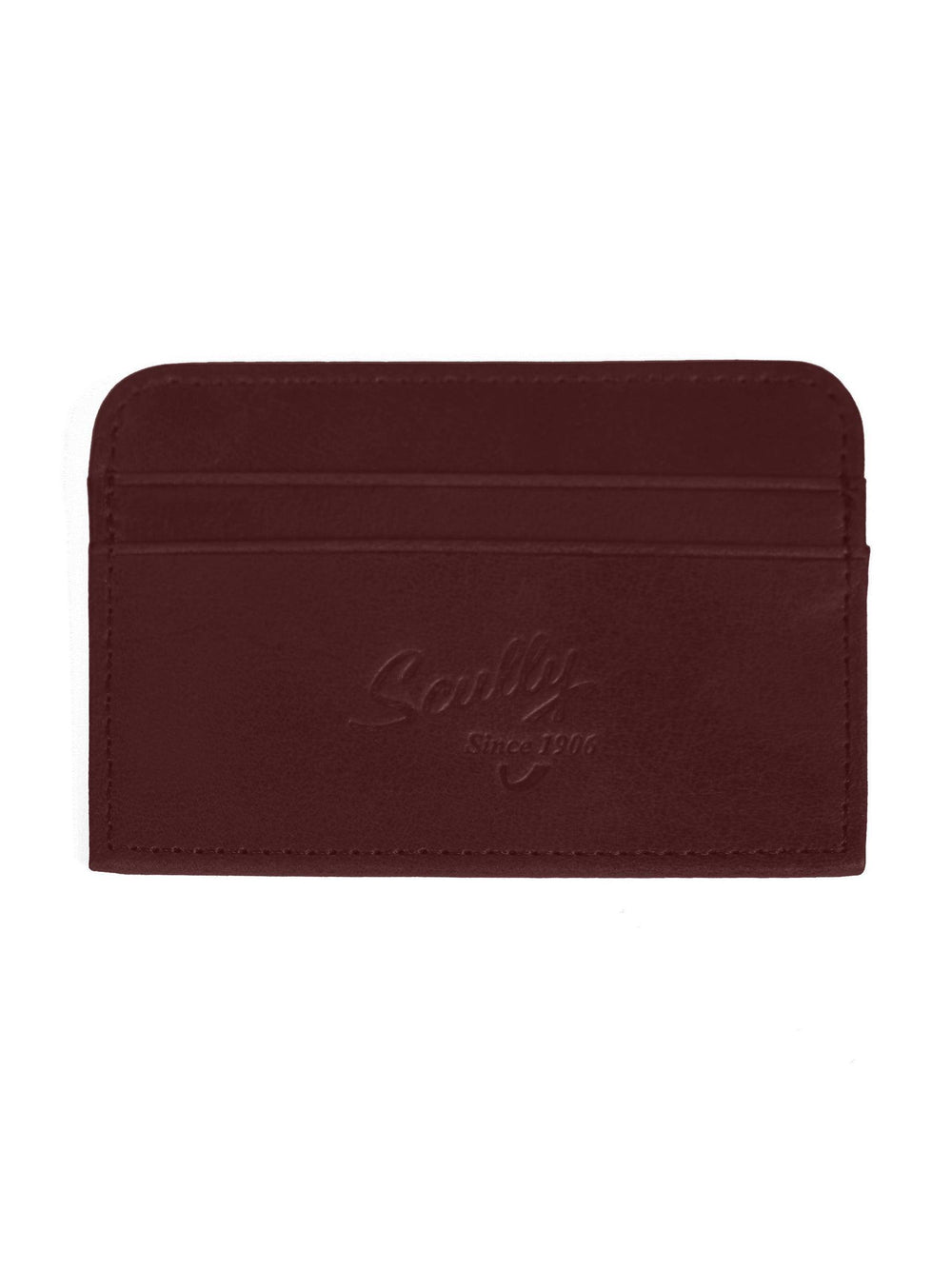 Scully CHOCOLATE CARD CASE - Scully Leather
